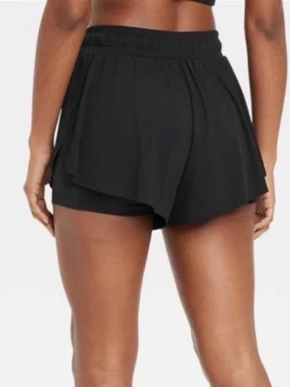 NWT JoyLab Women's Athletic Flowy Running Workout Shorts, Black Onyx - Picture 2 of 7